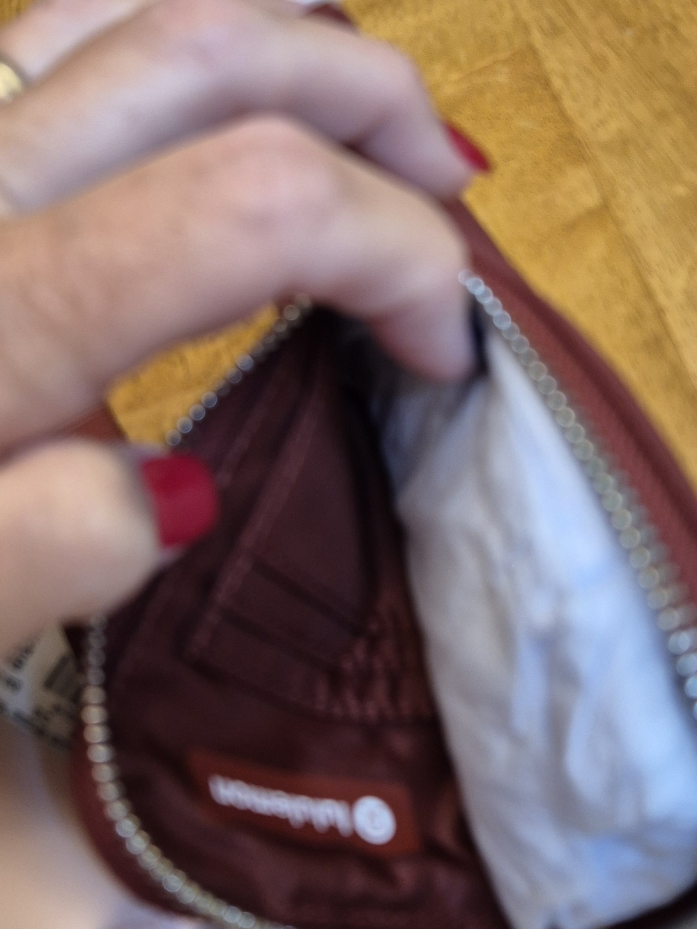 Lululemon City Essentials Cranberry Charm shoulder bag And Wallet Wristlet Set - Picture 8 of 11